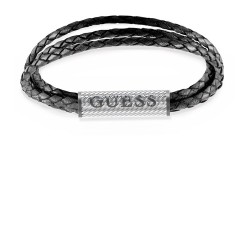 бижутерия,guess,jumb03033jwstbks,bond,street,bracelet,silver