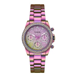 часовник,часовници,guess,sol,woman,watch,pink,(iridescent)