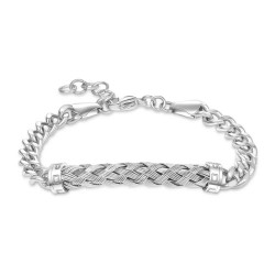 бижутерия,police,crossed,bracelet,silver