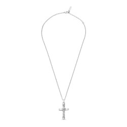 бижутерия,police,crossed,necklace,silver,(silver)