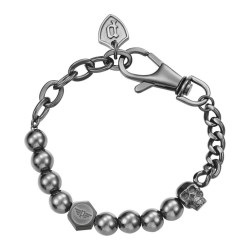 бижутерия,police,vertex,bracelet,silver
