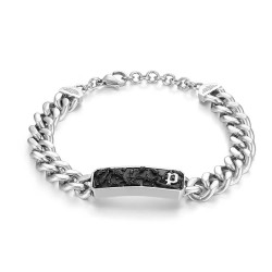 бижутерия,police,wire,bracelet,silver,(black)