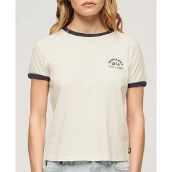 тениска,дамски,тениски,superdry,beach,graphic,fitted,ringer,short,sleeve,t,shirt,beige,(off,white)