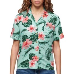 риза,с,къс,ръкав,дамски,блузи,дамски,ризи,superdry,beach,resor,short,sleeve,shirt,luna,rose,mint,(multicolor)