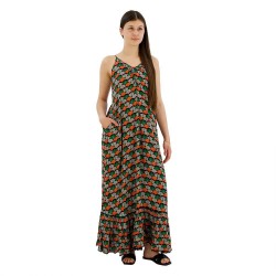рокля,дамски,поли,и,рокли,superdry,beach,sleeveless,long,dress,orange,geo,(multicolor)