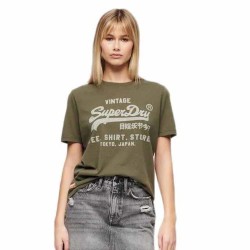 тениска,дамски,тениски,superdry,classic,vl,heritage,relaxd,short,sleeve,t,shirt,green,(khaki,marl)
