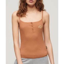 тениска,дамски,тениски,superdry,essential,button,down,sleeveless,t,shirt,mocha,mousse,brown,(brown)