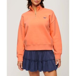 блуза,дамски,блузи,superdry,essential,half,zip,sweatshirt,orange,(fusion,coral)