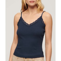 тениска,дамски,тениски,superdry,essential,lace,trim,sleeveless,t,shirt,richest,navy,(blue)
