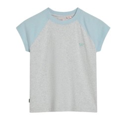 тениска,дамски,тениски,superdry,essential,logo,raglan,short,sleeve,t,shirt,winter,sky,blue,glacier,grey,marl,(grey)