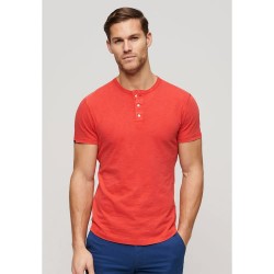 тениска,мъжки,тениски,superdry,grandad,short,sleeve,t,shirt,fluro,red,(orange)