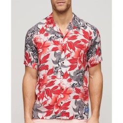 риза,с,къс,ръкав,мъжки,ризи,superdry,hawaiian,resort,short,sleeve,shirt,karashishi,red,(multicolor)