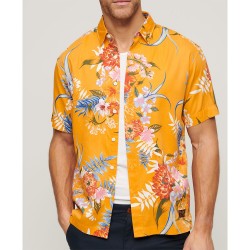 риза,с,къс,ръкав,мъжки,ризи,superdry,hawaiian,short,sleeve,shirt,yellow