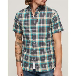 карирана,риза,мъжки,ризи,superdry,lightweight,check,short,sleeve,shirt,multicolor