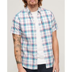 карирана,риза,мъжки,ризи,superdry,lightweight,check,long,sleeve,shirt,multicolor
