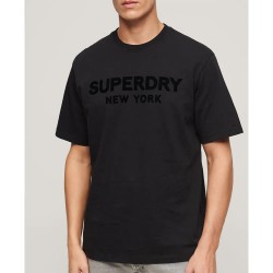 тениска,мъжки,тениски,superdry,luxury,sport,loose,short,sleeve,t,shirt,black,black,(black)