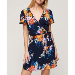 рокля,дамски,поли,и,рокли,superdry,printed,wrap,short,sleeve,short,dress,multicolor