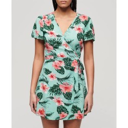 рокля,дамски,поли,и,рокли,superdry,printed,wrap,short,sleeve,short,dress,luna,rose,mint,(multicolor)