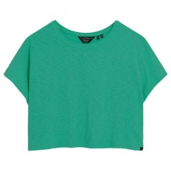 тениска,дамски,тениски,superdry,slouchy,cropped,short,sleeve,t,shirt,summer,green,(green)
