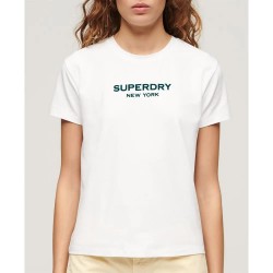 тениска,дамски,тениски,superdry,sport,luxe,graphic,fitted,short,sleeve,t,shirt,white,(brilliant,white)