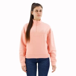 блуза,дамски,блузи,superdry,sport,tech,relaxed,half,half,zip,sweatshirt,orange