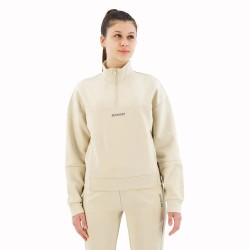 блуза,дамски,блузи,superdry,sport,tech,relaxed,half,half,zip,sweatshirt,pelican,beige,(beige)