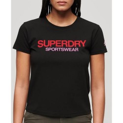 тениска,дамски,тениски,superdry,sportswear,logo,fitted,short,sleeve,t,shirt,black,(black)