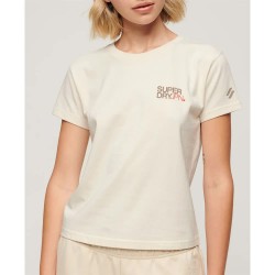 тениска,дамски,тениски,superdry,sportswear,logo,fitted,short,sleeve,t,shirt,rice,white,(beige)