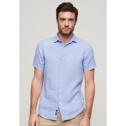тениска,мъжки,тениски,superdry,studios,casual,linen,short,sleeve,t,shirt,light,blue,chambray,(blue)