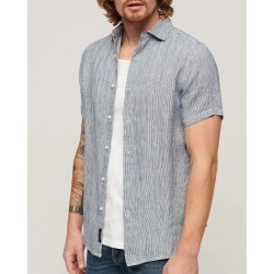 тениска,мъжки,тениски,superdry,studios,casual,linen,short,sleeve,t,shirt,navy,twill,stripe,(grey)