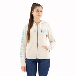 блуза,дамски,блузи,superdry,super,athletic,graphic,full,zip,sweatshirt,beige
