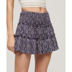 пола,дамски,поли,и,рокли,superdry,tiered,short,skirt,navy,dot,floral,print,(multicolor)