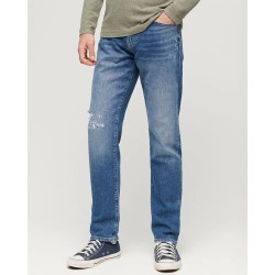 дънки,мъжки,панталони,superdry,vintage,slim,straight,jeans,folsom,mid,blue,(blue)