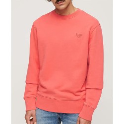 блуза,мъжки,пуловери,superdry,vintage,washed,sweatshirt,hot,coral,(orange)
