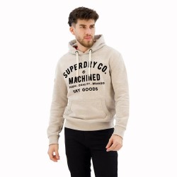 суичър,мъжки,пуловери,superdry,workwear,flock,graphic,hoodie,beige