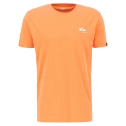 тениска,мъжки,тениски,alpha,industries,basic,t,small,logo,short,sleeve,t,shirt,tangerine,(orange)