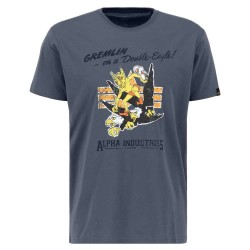 тениска,мъжки,тениски,alpha,industries,gremlin,t,short,sleeve,t,shirt,blue
