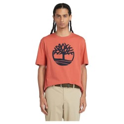 тениска,мъжки,тениски,timberland,kennebec,river,tree,logo,short,sleeve,t,shirt,orange,(burnt,sienna,app)
