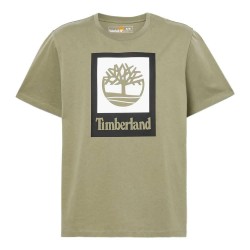 тениска,мъжки,тениски,timberland,stack,logo,colored,short,sleeve,t,shirt,cassel,earth,(green)