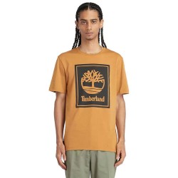 тениска,мъжки,тениски,timberland,stack,logo,short,sleeve,t,shirt,brown,(wheat,boot,black)