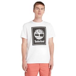 тениска,мъжки,тениски,timberland,stack,logo,short,sleeve,t,shirt,white,black,(white)
