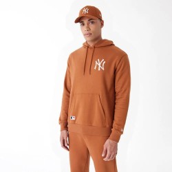 суичър,мъжки,пуловери,new,era,league,essntls,new,york,yankees,hoodie,brown