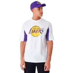 тениска,мъжки,тениски,new,era,nba,mesh,panel,los,angeles,lakers,short,sleeve,t,shirt,white