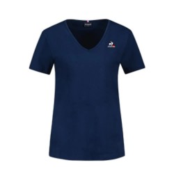 тениска,дамски,тениски,le,coq,sportif,ess,col,v,n°1,short,sleeve,v,neck,t,shirt,blue,(victory,blue)