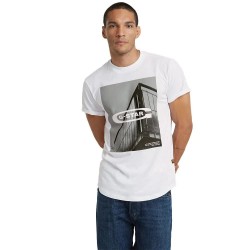 тениска,мъжки,тениски,g,star,hq,oldskool,logo,lash,short,sleeve,t,shirt,white,(grey)