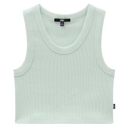 тениска,дамски,топове,vans,drew,rib,sleeveless,t,shirt,pale,aqua,(green)