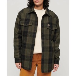 карирана,риза,дамски,якета,и,палта,superdry,borg,check,overshirt,brown