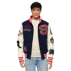 яке,мъжки,якета,superdry,college,varsity,patched,bomber,jacket,beige