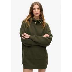 рокля,дамски,поли,и,рокли,superdry,tattoo,rhinestone,long,sleeve,dress,green