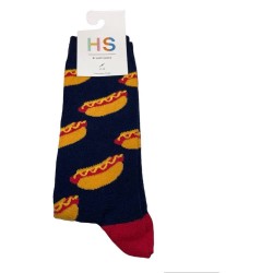 чорапи,мъжки,чорапи,hs,by,happy,socks,hot,dog,half,long,socks,multicolor
